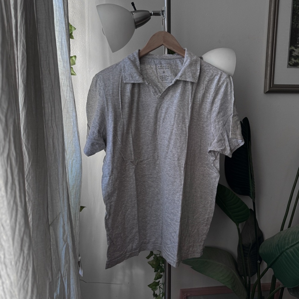 Barneys New York grey Polo Shirt